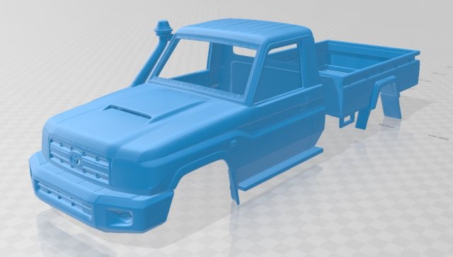 toyota land cruiser printable body car 3D Print Model .c4d .max .obj .3ds .fbx .stl .blend 