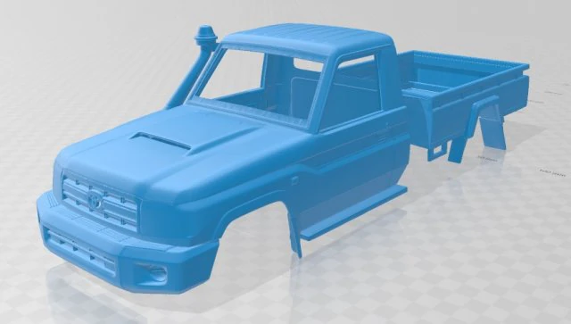 toyota land cruiser printable body car 3D Print Model .c4d .max .obj .3ds .fbx .stl .blend