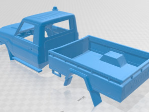 toyota land cruiser printable body car 3D Print Model