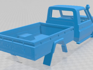 toyota land cruiser printable body car 3D Print Model