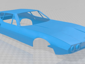 jaguar pirana bertone 1967 printable body car 3D 프린트 모델