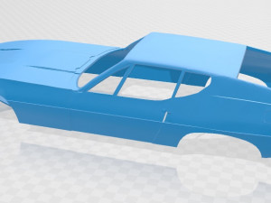 jaguar pirana bertone 1967 printable body car 3D 프린트 모델