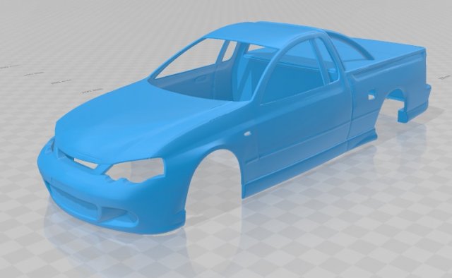 ba ute printable body car Model Cetak 3D .c4d .max .obj .3ds .fbx .stl .blend 