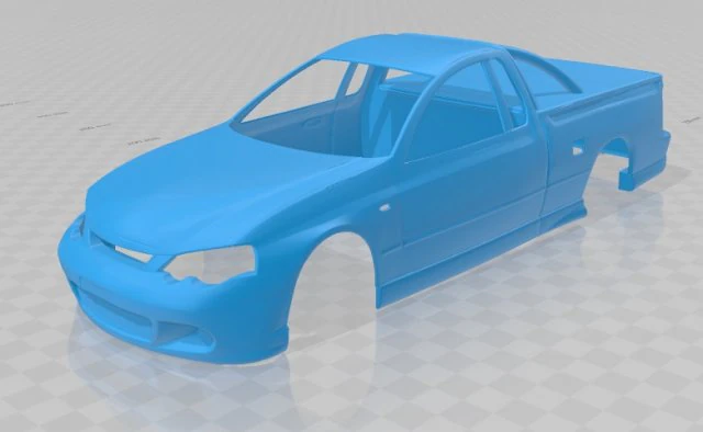 ba ute printable body car 3D Print Model .c4d .max .obj .3ds .fbx .stl .blend 