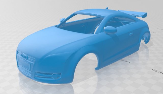 audi tt printable body car 3D 프린트 모델 .c4d .max .obj .3ds .fbx .stl .blend 