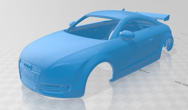 audi tt printable body car 3D Print Model .c4d .max .obj .3ds .fbx .stl .blend 