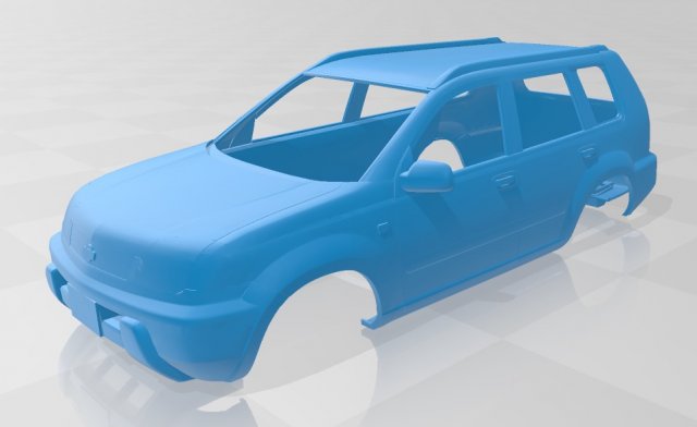 nissan x-trail printable body car 3D प्रिंट मॉडल .c4d .max .obj .3ds .fbx .stl .blend 