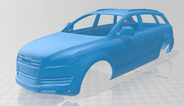 q5 printable body car 3D Print Model .c4d .max .obj .3ds .fbx .stl .blend 