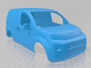 peugeot bipper printable body van Modèles 3D en vedette