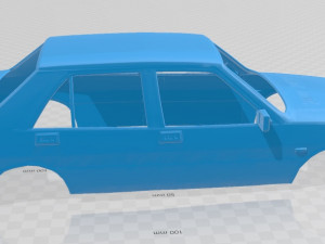 lancia prisma printable body car 3D 프린트 모델