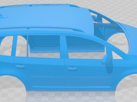 Volkswagen Touran 2011 Printable Body Car 3D प्रिंट मॉडल