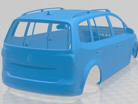 Volkswagen Touran 2011 Printable Body Car 3D प्रिंट मॉडल
