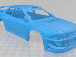 subaru impreza wrx printable body car Modelo de impresión 3D