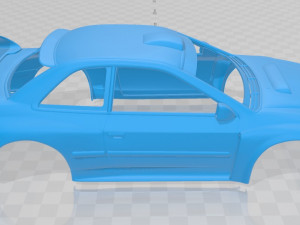 subaru impreza wrx printable body car Modelo de impresión 3D