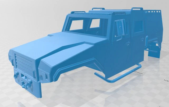mowag eagle printable body truck 3D Print Model .c4d .max .obj .3ds .fbx .stl .blend