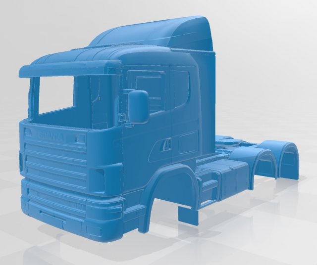 scania ab printable truck Model do druku 3D .c4d .max .obj .3ds .fbx .stl .blend 