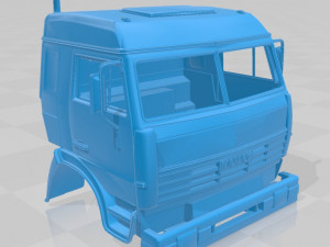 kamaz 45142 printable cabin truck 3D Print Model