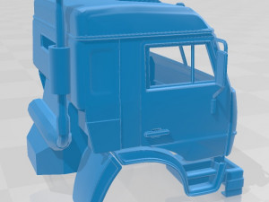 kamaz 45142 printable cabin truck 3D Print Model