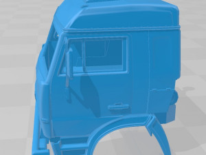 kamaz 45142 printable cabin truck 3D Print Model