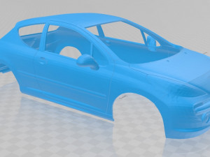 peugeot 207 printable body car Modelo de Impressão 3D