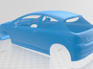 peugeot 207 printable body car Modelo de Impressão 3D