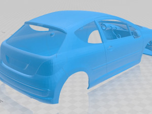 peugeot 207 printable body car Modelo de Impressão 3D