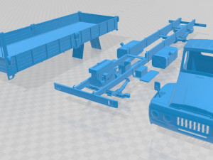 cargo old truck printable cabin 3D Print Model