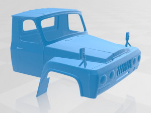 cargo old truck printable cabin 3D Print Model