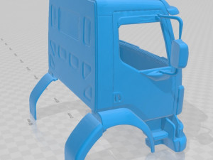 volvo vm printable cabin truck 3D प्रिंट मॉडल