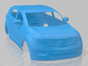 Kia sportage 2011 printable body car 3D Baskı Modeli