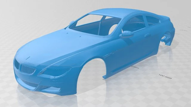 m6 coupe printable body car 3D Print Model .c4d .max .obj .3ds .fbx .stl .blend