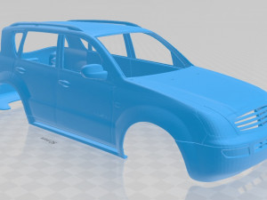 ssangyong rexton printable body car 3D 프린트 모델