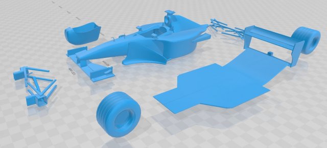 arrows f1 2001 printable body car 3D-Druckmodell .c4d .max .obj .3ds .fbx .stl .blend 