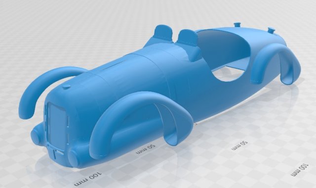 talbot lago printable body car 3D Print Model .c4d .max .obj .3ds .fbx .stl .blend 