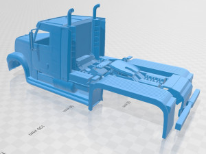 tractor trailer printable truck 3D Print Model