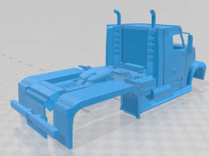 tractor trailer printable truck 3D Print Model