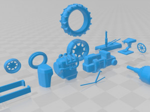 farmall printable tractor 3D प्रिंट मॉडल