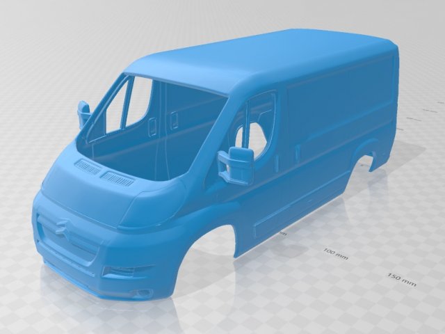 citroen jumpy printable body van Modelo de Impressão 3D .c4d .max .obj .3ds .fbx .stl .blend 