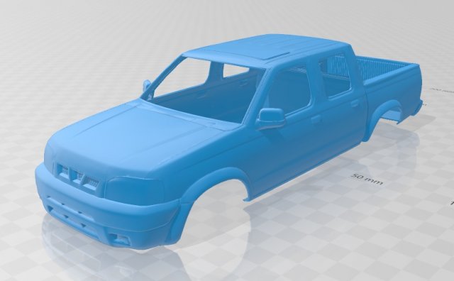 nissan frontier printable body car Model do druku 3D .c4d .max .obj .3ds .fbx .stl .blend 