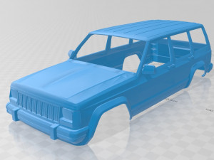 jeep cherokee 1990 printable body car 3D Print Model