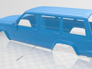 jeep cherokee 1990 printable body car 3D Print Model
