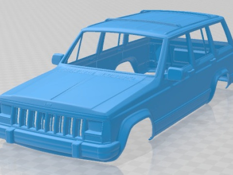 Jeep cherokee 1990 printable body car 3D Print Model