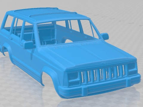 Jeep cherokee 1990 printable body car 3Dプリントモデル