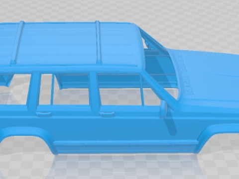 Jeep cherokee 1990 printable body car 3Dプリントモデル