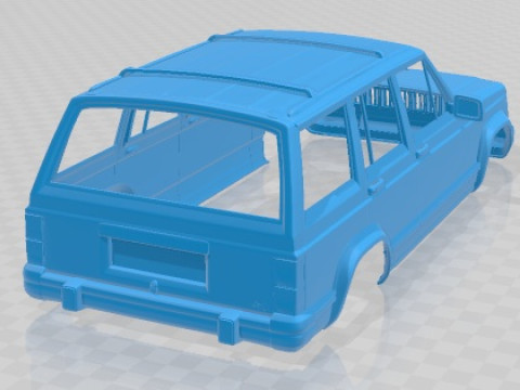 Jeep cherokee 1990 printable body car 3Dプリントモデル