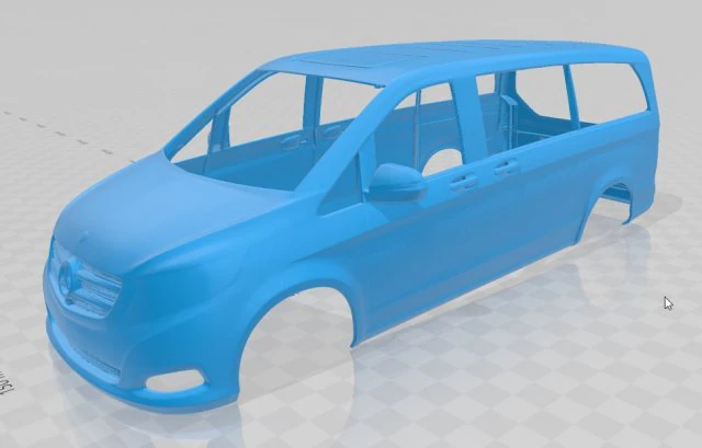 mercedes benz v 250 printable body van 3D Print Model .c4d .max .obj .3ds .fbx .stl .blend