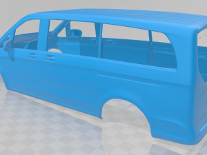 mercedes benz v 250 printable body van Modello di stampa 3D