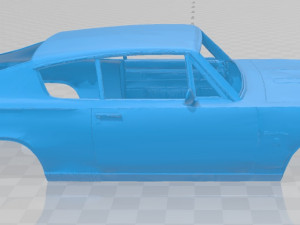 plymouth barracuda 1968 printable body car 3D Принт Модель