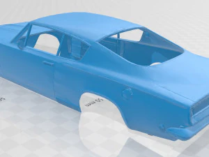 plymouth barracuda 1968 printable body car 3D Print Model
