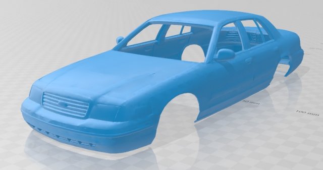 crown victoria printable body car Model Cetak 3D .c4d .max .obj .3ds .fbx .stl .blend